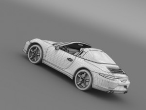 porsche 911 targa 4s exclusive 2015 Modello 3D