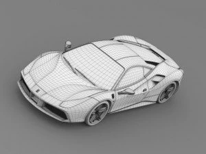 ferrari gtb 488 2015 3D Model