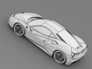 ferrari gtb 488 2015 3D Model