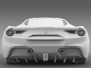 ferrari gtb 488 2015 Modello 3D