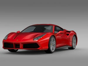 ferrari gtb 488 2015 3D Model