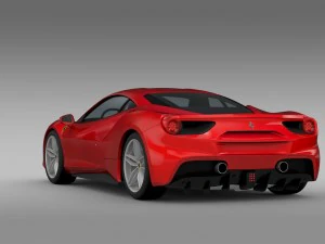 ferrari gtb 488 2015 3D Model