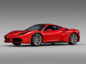 ferrari gtb 488 2015 3D Model