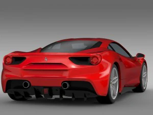 ferrari gtb 488 2015 3D Model