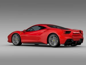 ferrari gtb 488 2015 3D Model