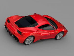 ferrari gtb 488 2015 3D Model