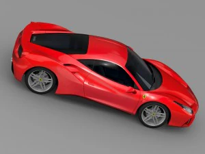 ferrari gtb 488 2015 3D Model