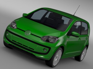 vw eco up 5 door 2013 3D मॉडल