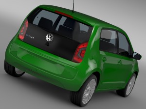 vw eco up 5 door 2013 3D Model