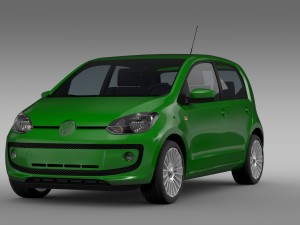vw eco up 5 door 2013 3D Model