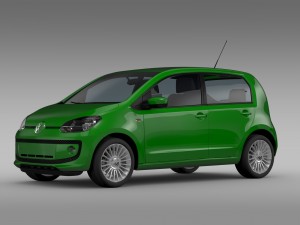 vw eco up 5 door 2013 3D Model