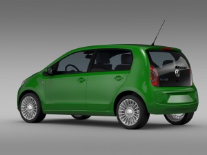 vw eco up 5 door 2013 3D Model