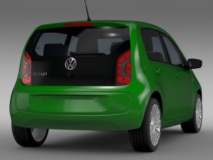 vw eco up 5 door 2013 3D Model