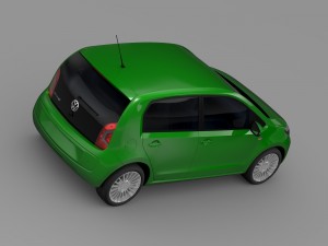 vw eco up 5 door 2013 3D Model