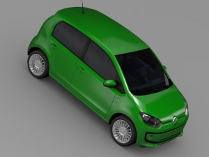 vw eco up 5 door 2013 3D Model