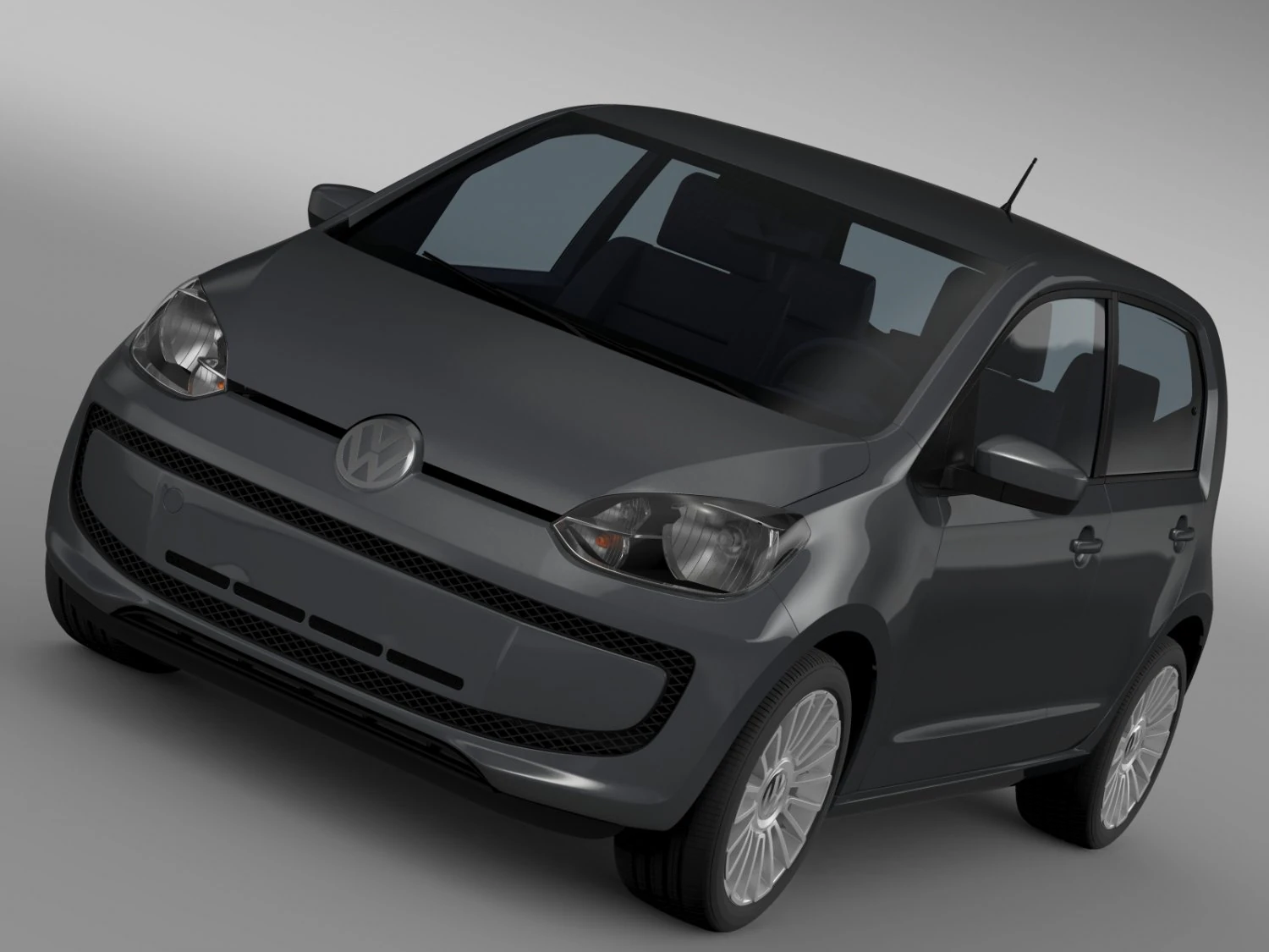 vw high up 5 door 2014 3D Model .c4d .max .obj .3ds .fbx .stl .blend