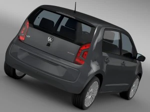 vw high up 5 door 2014 3D Model