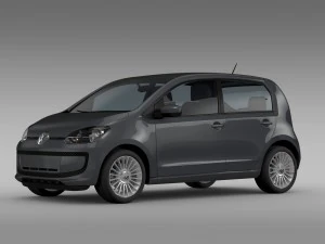vw high up 5 door 2014 3D Model