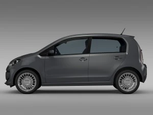 vw high up 5 door 2014 3D Model