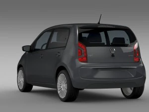vw high up 5 door 2014 3D Model