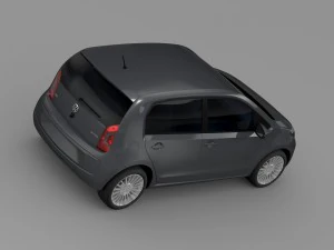 vw high up 5 door 2014 3D Model