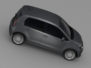 vw high up 5 door 2014 Model 3D