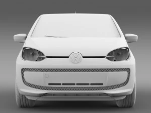 vw high up 5 door 2014 3D Model
