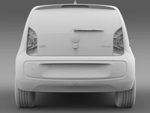 vw high up 5 door 2014 3D Model