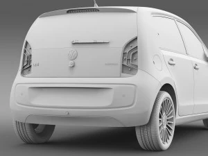 vw high up 5 door 2014 3D Model