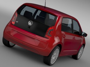 vw up 5 door 2012 3D Model