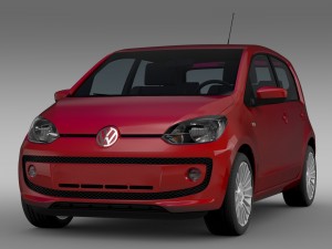 vw up 5 door 2012 3D Model