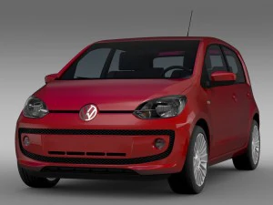 vw up 5 door 2012 3D Model