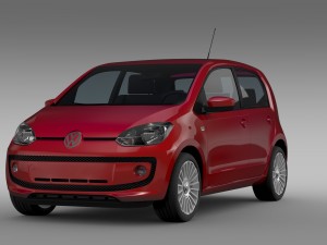 vw up 5 door 2012 3D Model