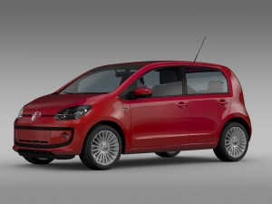 vw up 5 door 2012 3D Model
