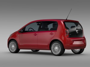 vw up 5 door 2012 3D Model