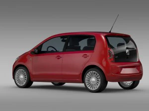 vw up 5 door 2012 3D Model