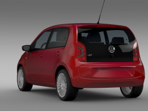 vw up 5 door 2012 3D Model