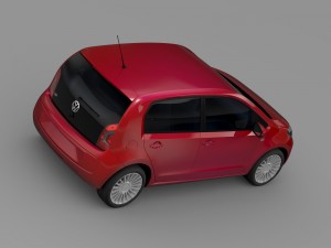 vw up 5 door 2012 3D Model