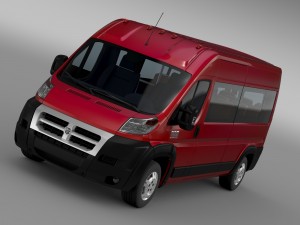 ram promaster window van 2500 hr 159wb 2015 3D Model