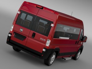 ram promaster window van 2500 hr 159wb 2015 3Dモデル
