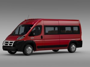 ram promaster window van 2500 hr 159wb 2015 3Dモデル