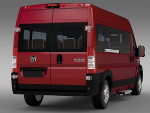 ram promaster window van 2500 hr 159wb 2015 3Dモデル