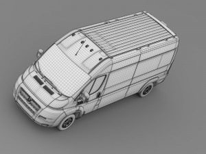 ram promaster window van 2500 hr 159wb 2015 3Dモデル