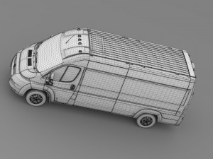 ram promaster cargo 3500 hr 159wb ext 2015 Modelo 3D