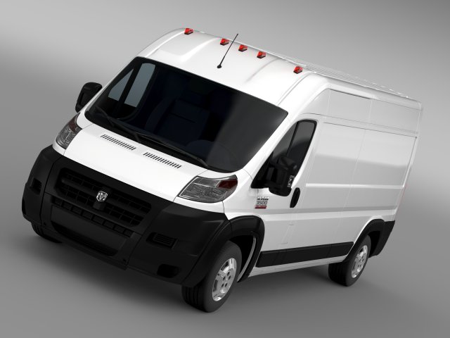 ram promaster cargo 3500 hr 159wb 2015 3D Model .c4d .max .obj .3ds .fbx .stl .blend 