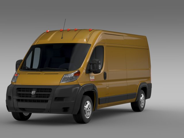ram promaster cargo 2500 hr 159wb 2015 Modèle 3D .c4d .max .obj .3ds .fbx .stl .blend 
