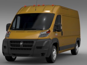 ram promaster cargo 2500 hr 159wb 2015 Modèle 3D