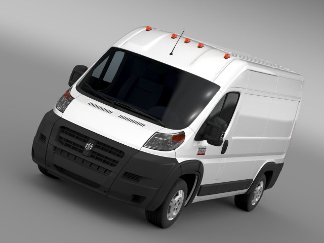 ram promaster cargo 2500 hr 136wb 2015 Modèle 3D .c4d .max .obj .3ds .fbx .stl .blend 