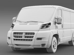 ram promaster cargo 1500 lr 136wb 2015 Modelo 3D