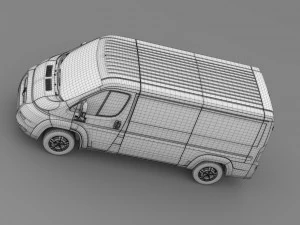 ram promaster cargo 1500 lr 136wb 2015 Modelo 3D
